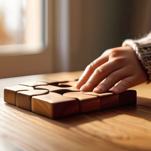 Using puzzles for mindfulness to de-stress.